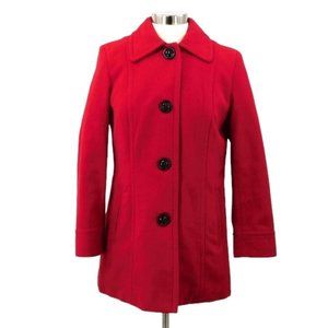 NWOT Liz Claiborne Red Single Breast Coat